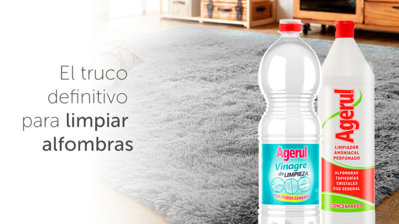 Limpiar alfombras con vinagre o amoniaco