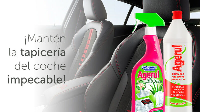 El amoniaco y el quitagrasas ayudan a limpiar la tapicería del coche