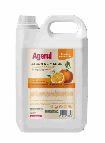 Jabón de manos Orange con vitamina C 5L