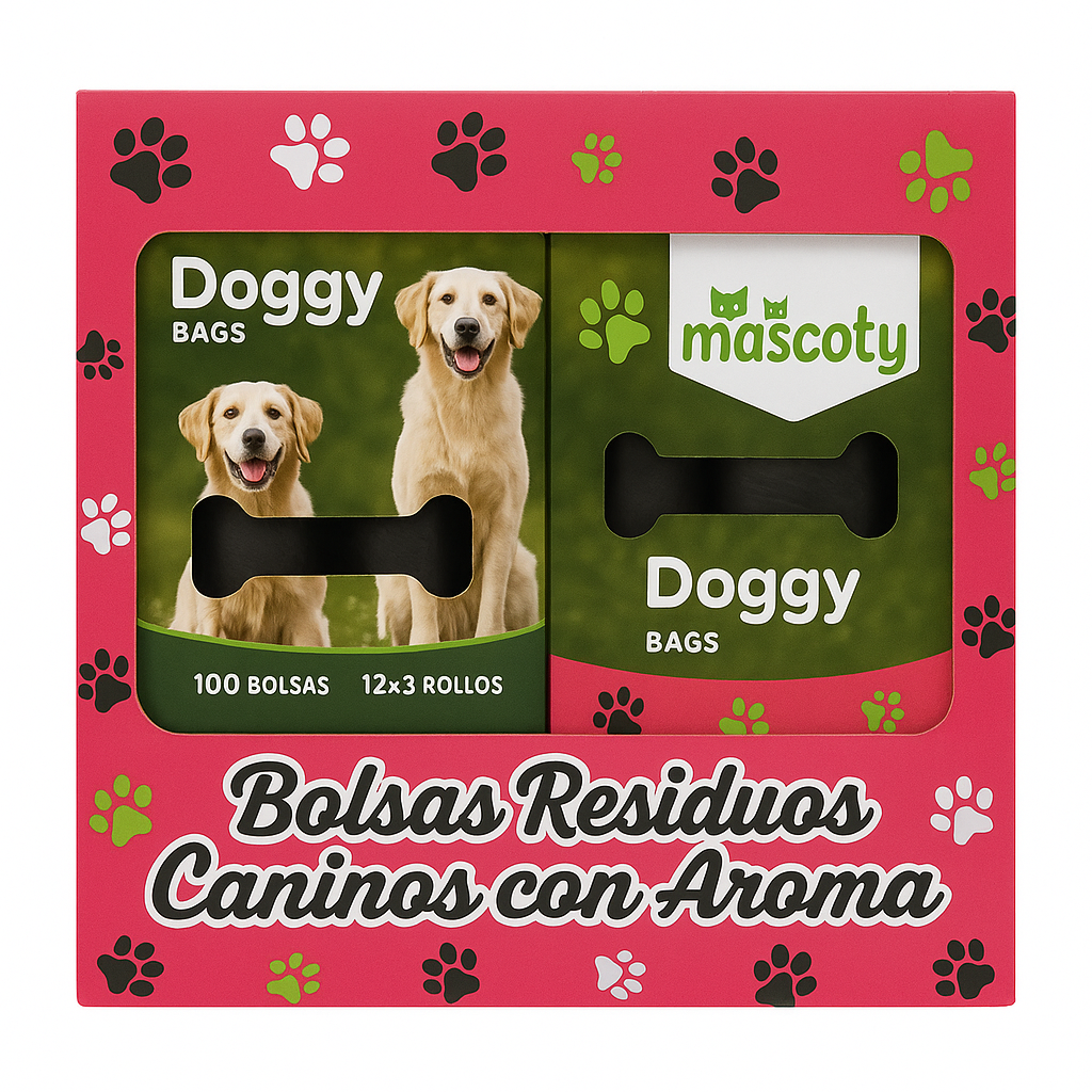 Sacos para resíduos caninos com aroma