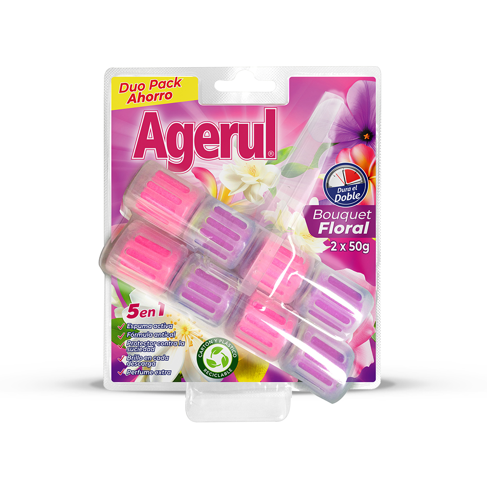 Bloco WC 5 em 1 duo floral Agerul